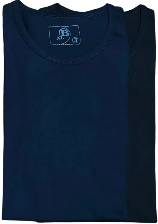 Polera cuello polo - Azul oscuro